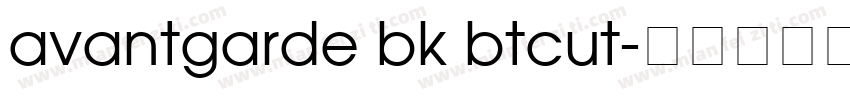 avantgarde bk btcut字体转换